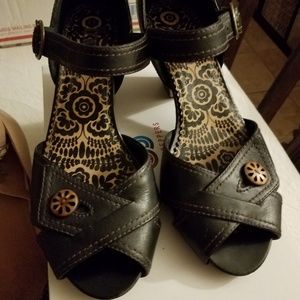 Clark's Indigo Block Heel